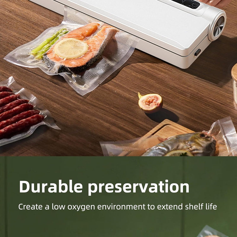 Automatic Food Vacuum Sealer – Dry & Wet Dual Use Digital Display Heat Sealing Machine