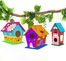 4-Pack DIY Birdhouse Kit for Kids – Build & Paint Wooden Bird Houses Creative Craft Gift