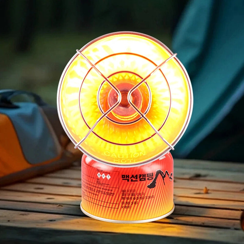 Portable Propane Camping Heater – Mini Outdoor Gas Heater with Protective Mesh