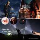 Ultra Bright USB Rechargeable Bike Light Set – Powerful Front Headlight & Rear Taillight