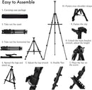 Adjustable Easel Stand – Aluminum Tripod for Painting & Display 22–66 Inch Height