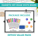 Mini Magnetic Whiteboard – Portable Double-Sided Dry Erase Easel 30x40cm