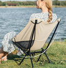 Portable Folding Camping Chair – Lightweight Mesh Outdoor Chair with Padded Seat & Back