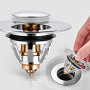 Universal Pop-Up Sink Plug 35–44mm – Copper & Stainless Steel Drain Stopper