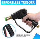 High-Pressure Washer Gun – 5 Nozzles - 4350 PSI - M22 & Karcher QC