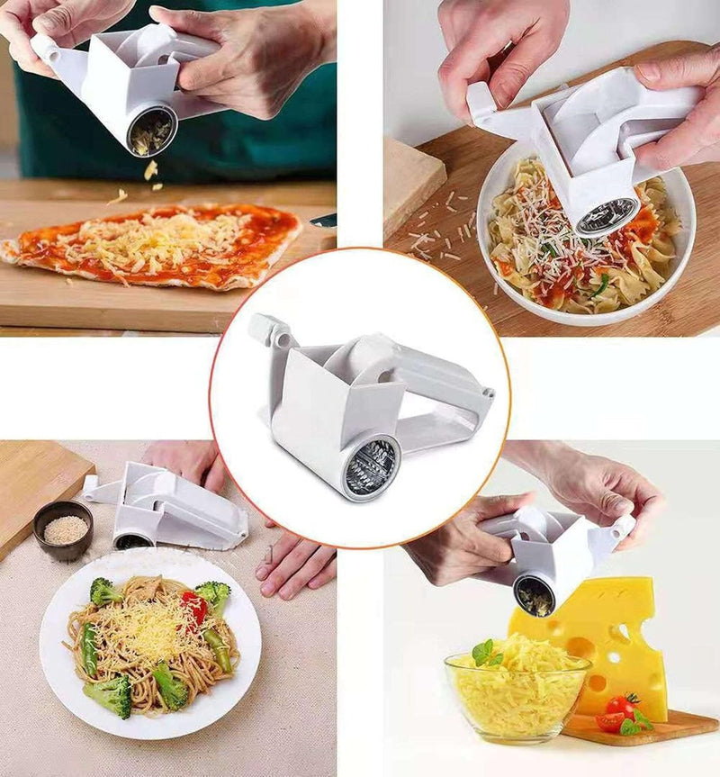 Rotary Cheese Grater – Hand-Crank Shredder for Cheese and Veggies