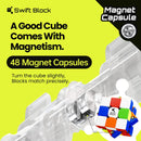 3x3 Magnetic Speed Rubik's Cube – Fast Smooth Stickerless Puzzle with 48 Magnets