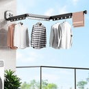 Wall-Mounted Clothes Tri Fold Clothes Airer – Space-Saving Retractable Laundry Dryer with Suction Cups