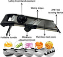 Adjustable Professional Mandoline Slicer – Stainless Steel Vegetable & Fruit Cutter for Effortless Kitchen Prep