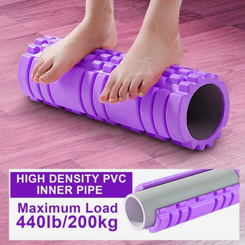 Trigger Point Foam Roller – 45cm Deep Tissue Massage Roller for Muscle Recovery & Yoga
