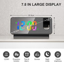 Projection Alarm Clock – LED Display 180° Projector Temp Snooze Night Mode Mains Powered