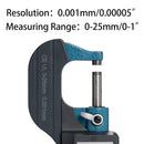 Digital Micrometer – 0-25mm Range 0.001mm Precision Electronic Wall Thickness Gauge