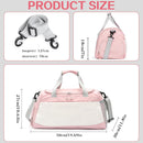 Women's Duffle Bag for Travel & Gym 35L – Waterproof with Shoe Compartment