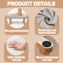 Modern Footstool – Pouffe with Removable Padded Seat Comfortable Foot Rest