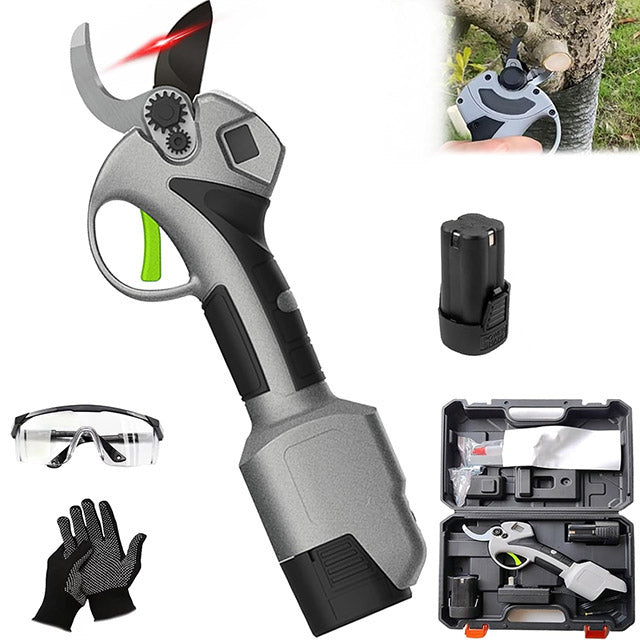 Electric Garden Pruning Shears – Brushless Cordless Secateurs with Battery & Charger