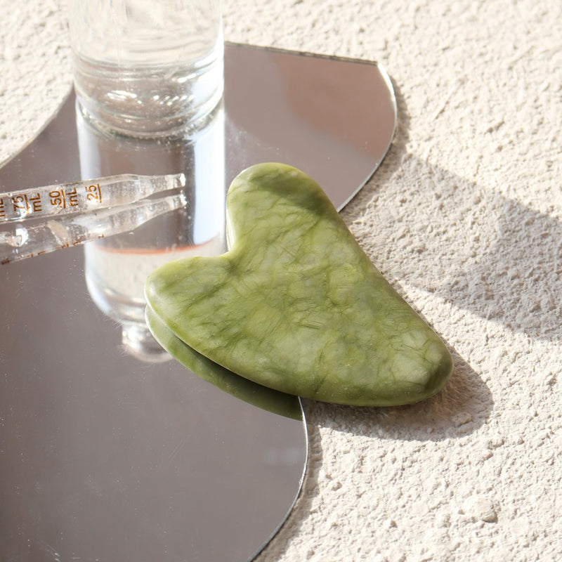 Jade Gua Sha Roller – Cooling & Firming Facial Massage Tool