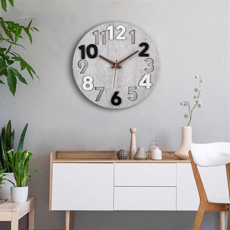 Modern Silent Wall Clock – Stylish Cutout Design for Every Room