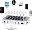 6-Port USB Charging Station – Fast Multi-Device Charger for Phones & Tablets