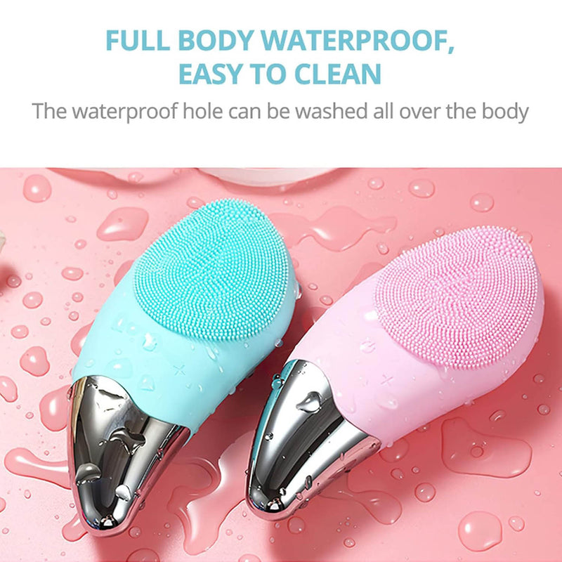 Ultrasonic Face Scrubber – Silicone Cleansing Brush for Deep Clean & Exfoliation