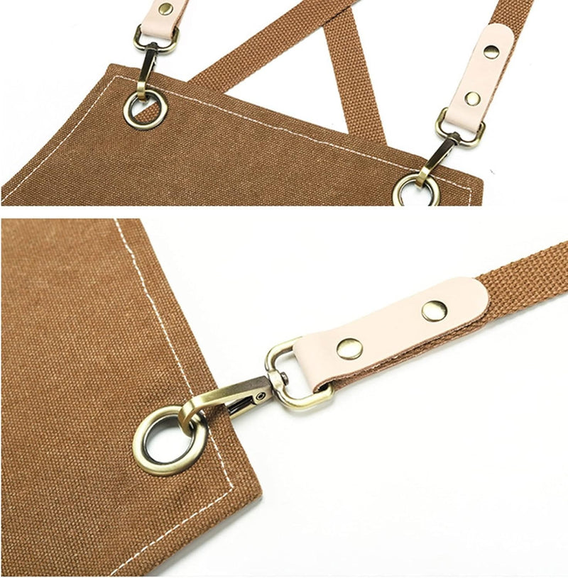 Heavy Duty Work Apron – Waterproof Canvas with Tool Pockets