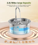 Stainless Steel Water Fountain for Cats & Small Dogs