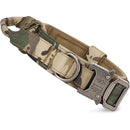 Tactical Dog Collar with Control Handle and D-ring for a Dog leash