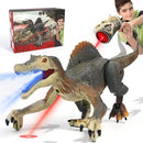Remote Control Dinosaur Toy – Rechargeable Spinosaurus with Lights & Spray Mist