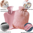 Hot Water Bottle with Soft Cover – 2L Large Capacity Winter Warmer