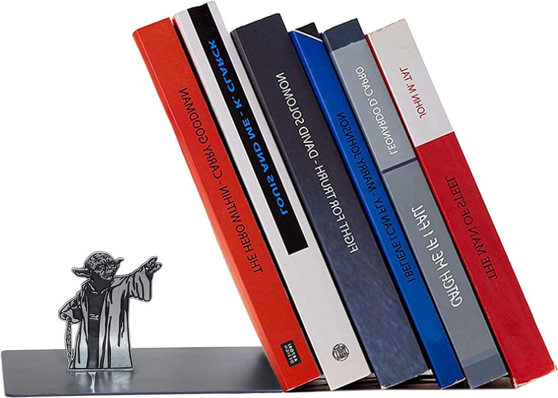 Creative Heavy-Duty Bookends – Non-Slip Metal Decorative Book Holders for Shelves