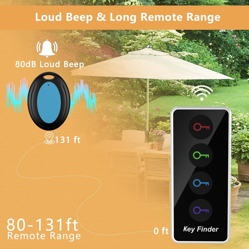 4-in-1 Key Chain Key Finder with LED Light – Color-Coded Key Locator for Keys