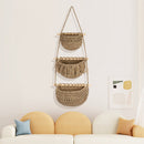 Macrame Hanging Basket – Boho Fruit & Vegetable Storage Basket And Kitchen Organizer