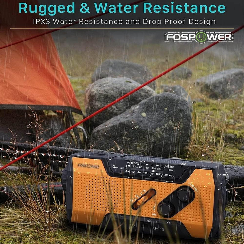 Solar Hand Crank Emergency Radio – AM/FM & Flashlight