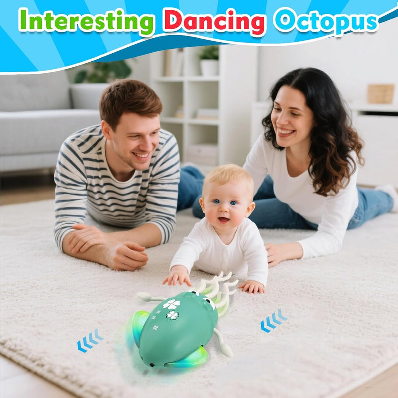 Smart Dancing Octopus Toy – Rechargeable Moving Squid with Sensor for Kids