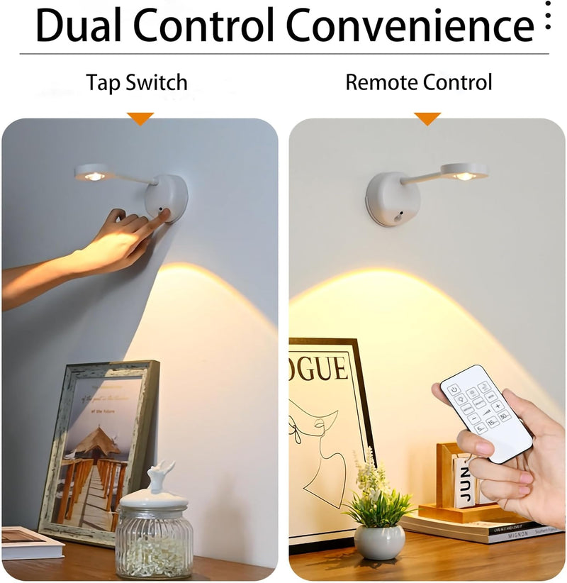 LED Wall Spotlight – 2200mAh Rechargeable Picture Light with 3 Modes & Motion Sensor