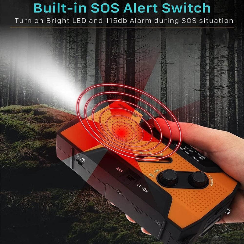 Solar Hand Crank Emergency Radio – AM/FM & Flashlight