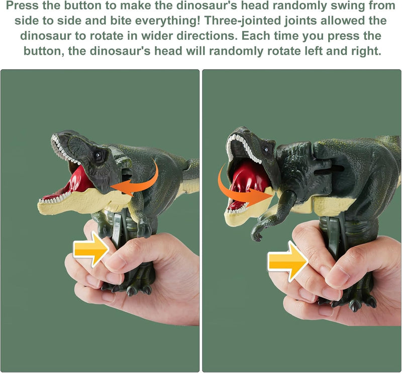 T-Rex Dinosaur Toy – Sound & Motion Push Button Model for Kids