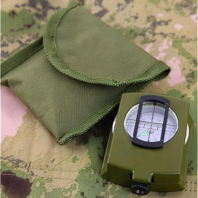 Military Lensatic Compass – Waterproof Hiking Survival Tool