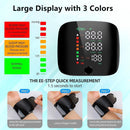 Rechargeable Wrist Blood Pressure Monitor – Digital BP Meter with Smart Touch LED Display
