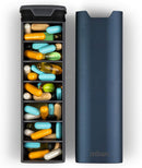 7-Day Pill Box - Stylish Aluminium & Wood Pill Organiser for Vitamins & Medication