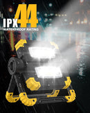 Rechargeable LED Work Light – 360° Rotating Waterproof Floodlight & Power Bank