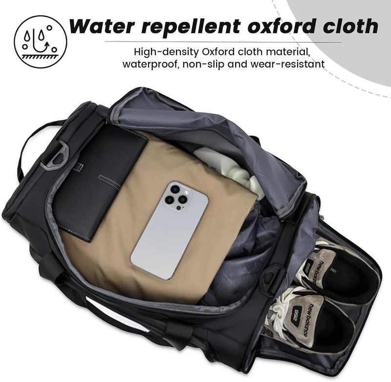 Large-Capacity Holdall Bag – Multi-Functional Backpack And Duffle Bag With Dry Wet Separation