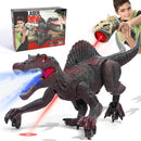 Remote Control Dinosaur Toy – Rechargeable Spinosaurus with Lights & Spray Mist