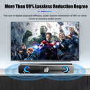 PC Soundbar Speaker – USB Powered with LED Lights 3.5mm Jack for Laptop & TV