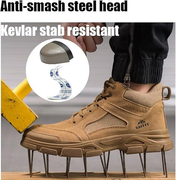 Men’s Winter Safety Shoes – Steel Toe Anti-Smash & Puncture Insulated Work Boots