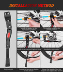 Adjustable Bicycle Kickstand – Premium Aluminum Rear Side Bike Stand
