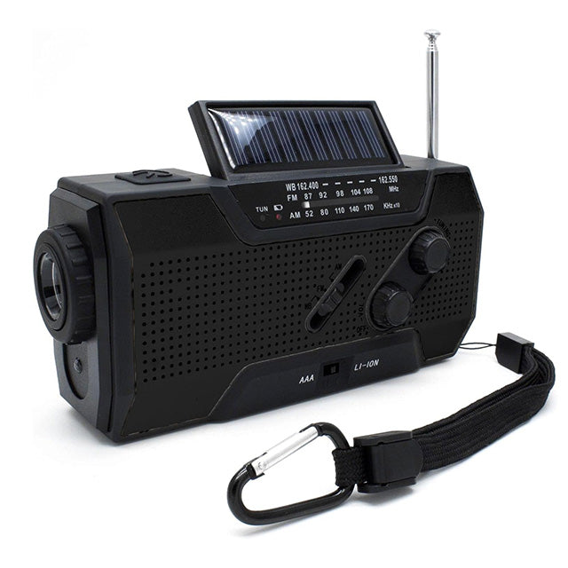 Solar Hand Crank Emergency Radio – AM/FM & Flashlight