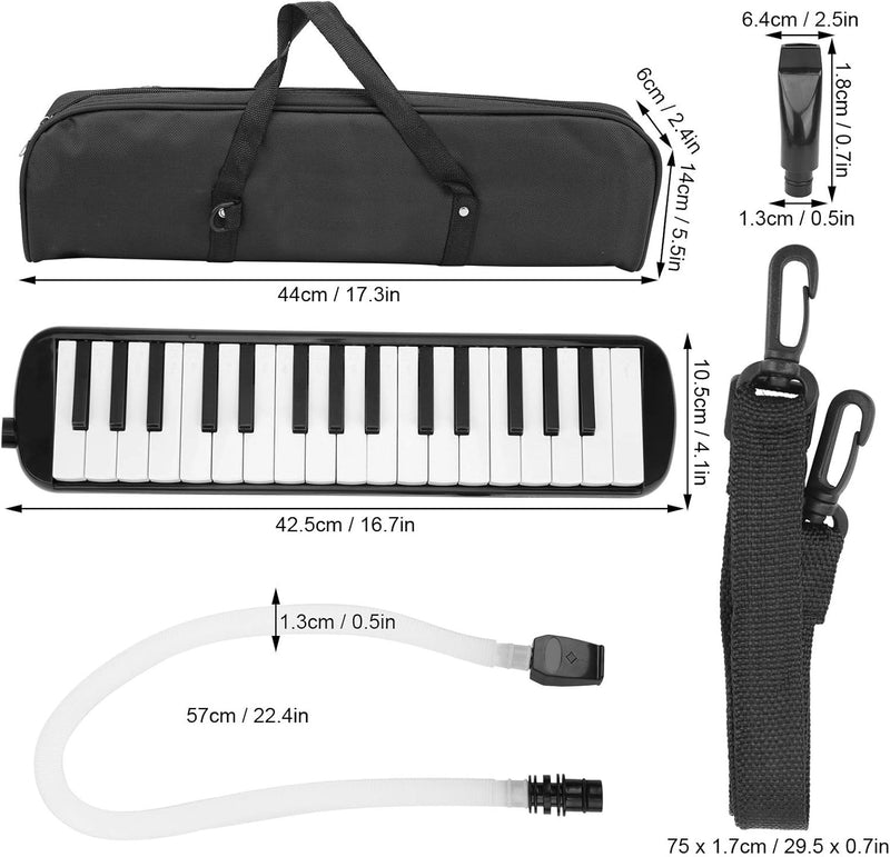 Melodica 32 Key with Mouthpiece & Bag – Durable Beginner-Friendly Wind Instrument