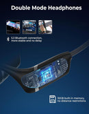 Waterproof Bone Conduction Headphones 32GO – Open-Ear Wireless with Built-in Mic