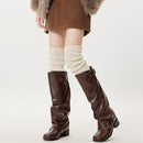 Ribbed Knitted Leg Warmers for Women – Cozy Crochet Ankle Sleeves