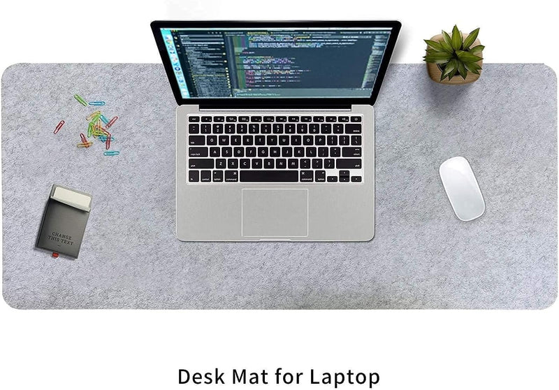 Extra Large Felt Desk Mat – 100x40cm Pad Protector for Office Keyboard & Mouse